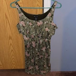 A multicolored dress